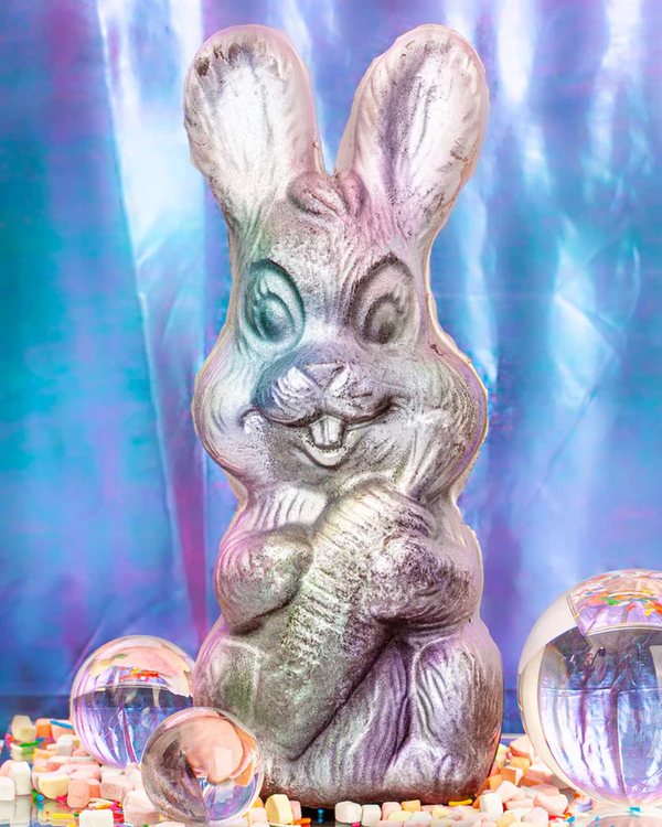 Compartés' exploding rainbow chocolate easter bunny