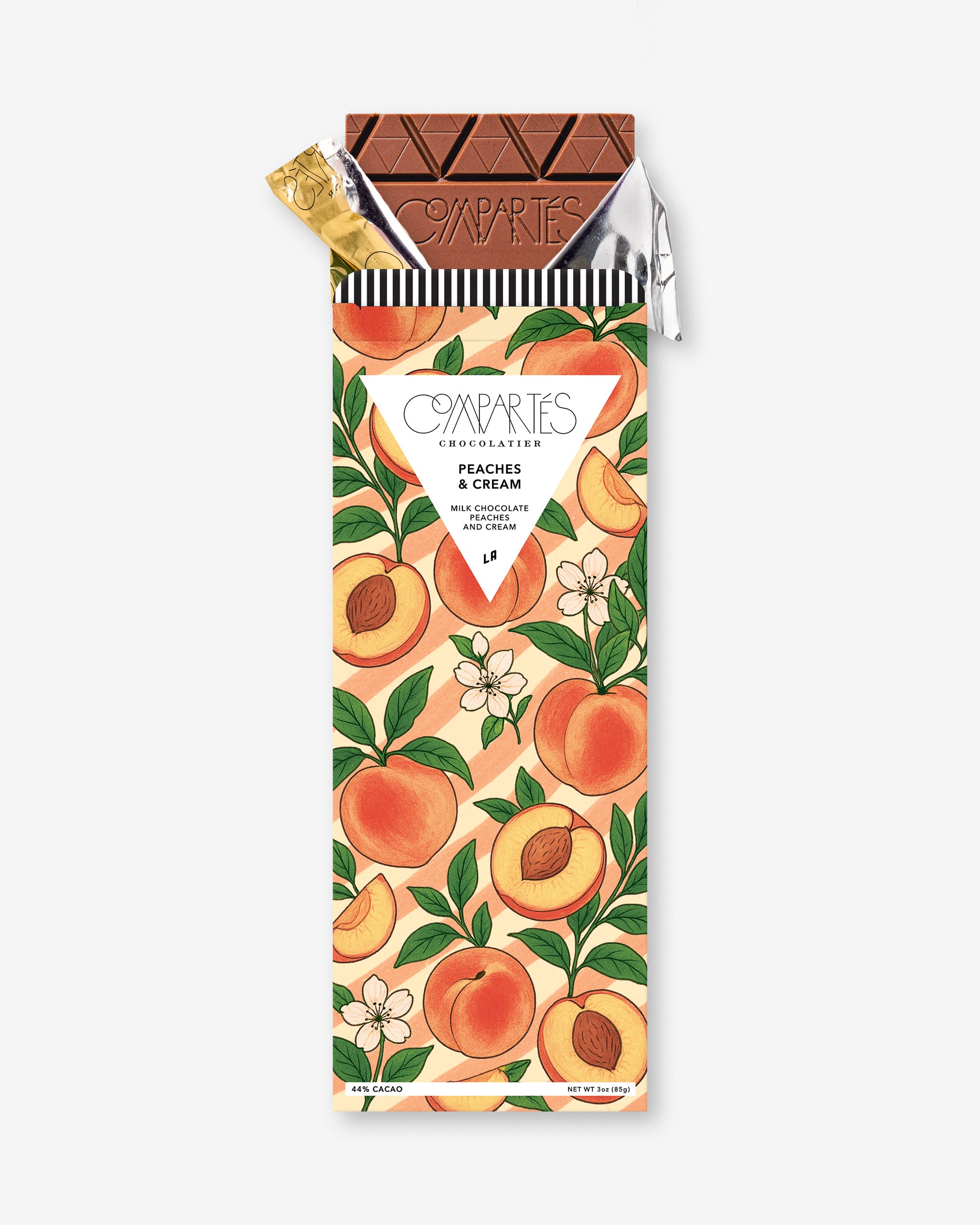 Peaches and Cream Gourmet Milk Chocolate Bar