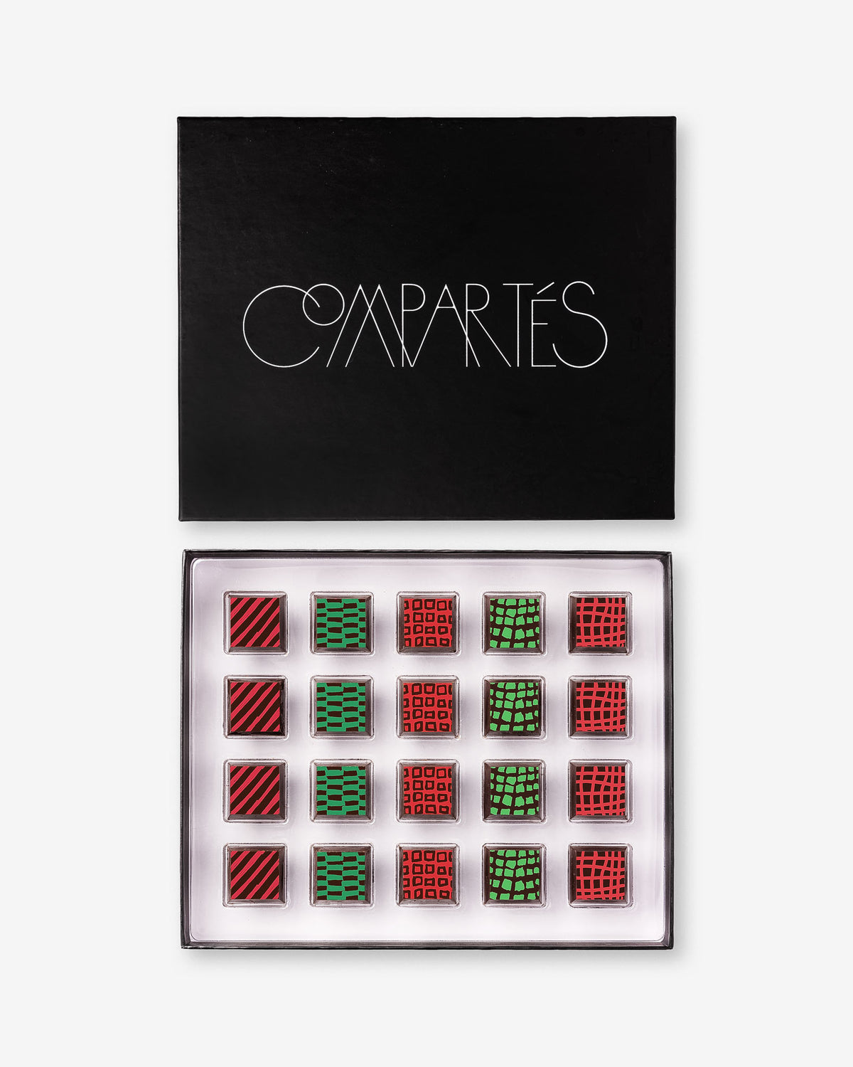 Gourmet Holiday Christmas Chocolates Gift Box Red Green - Luxury Chocolate Gift Box