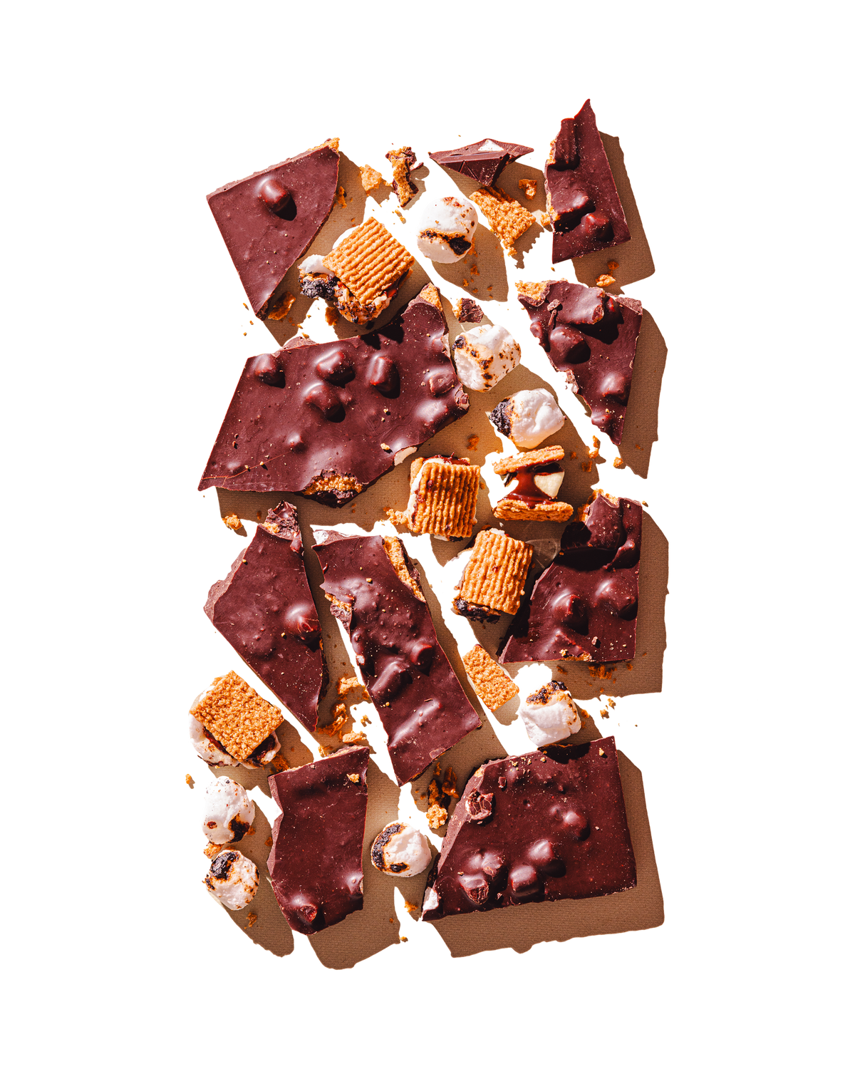 Compartes best chocolate gift, dark chocolate s'mores bar with toasted marshmallow and graham