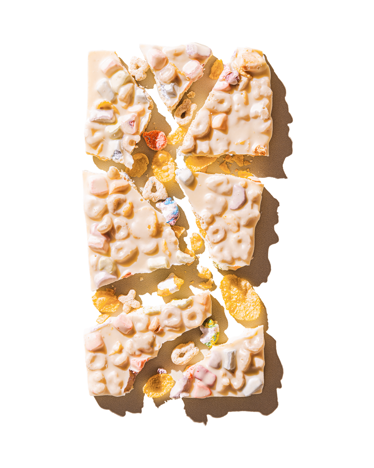 Compartes gourmet cereal bowl chocolate bar, white chocolate with marshmallows and cereal, chocolate gift