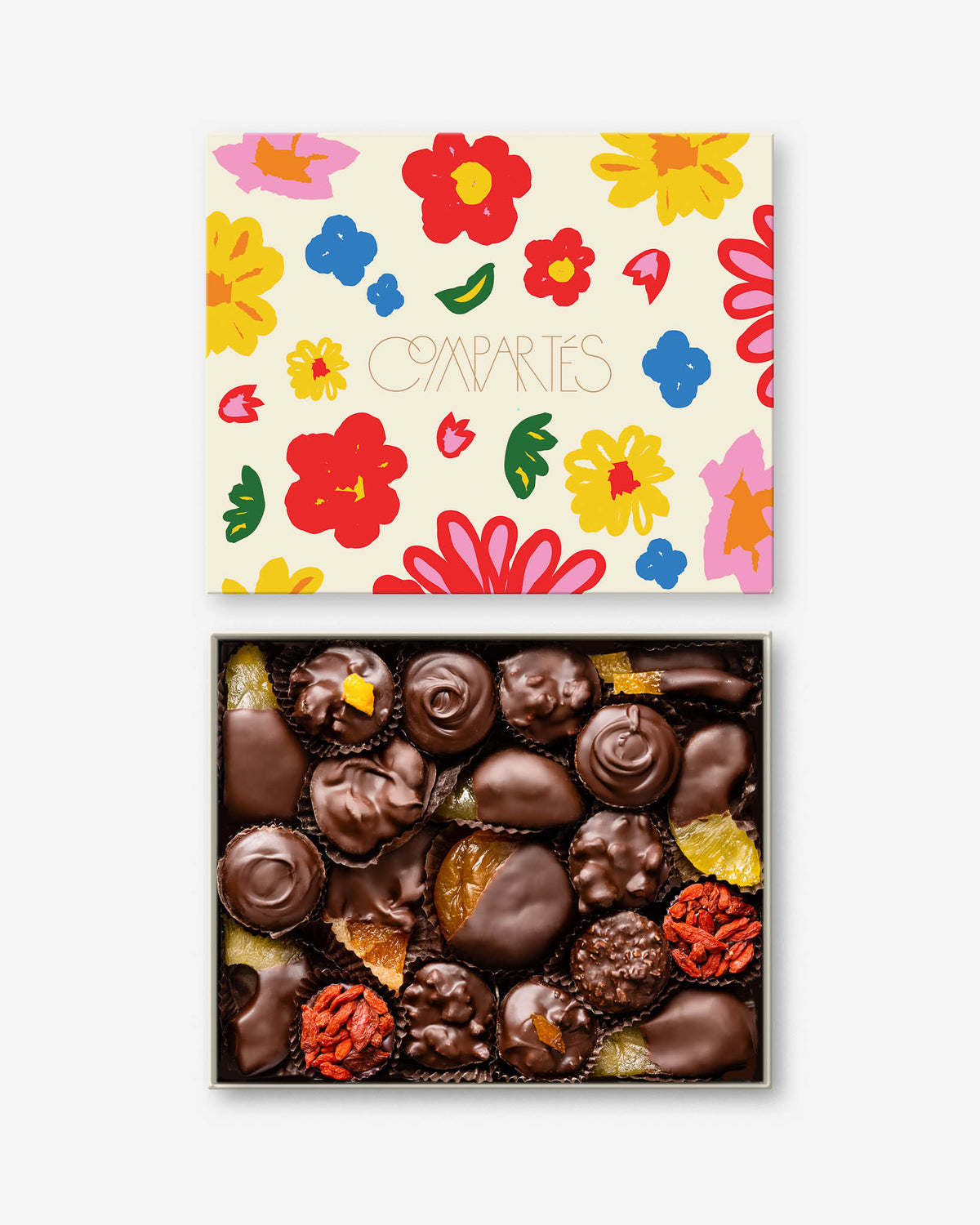 Floral Chocolate Gift Box - Vegan Dark Chocolate Assortment