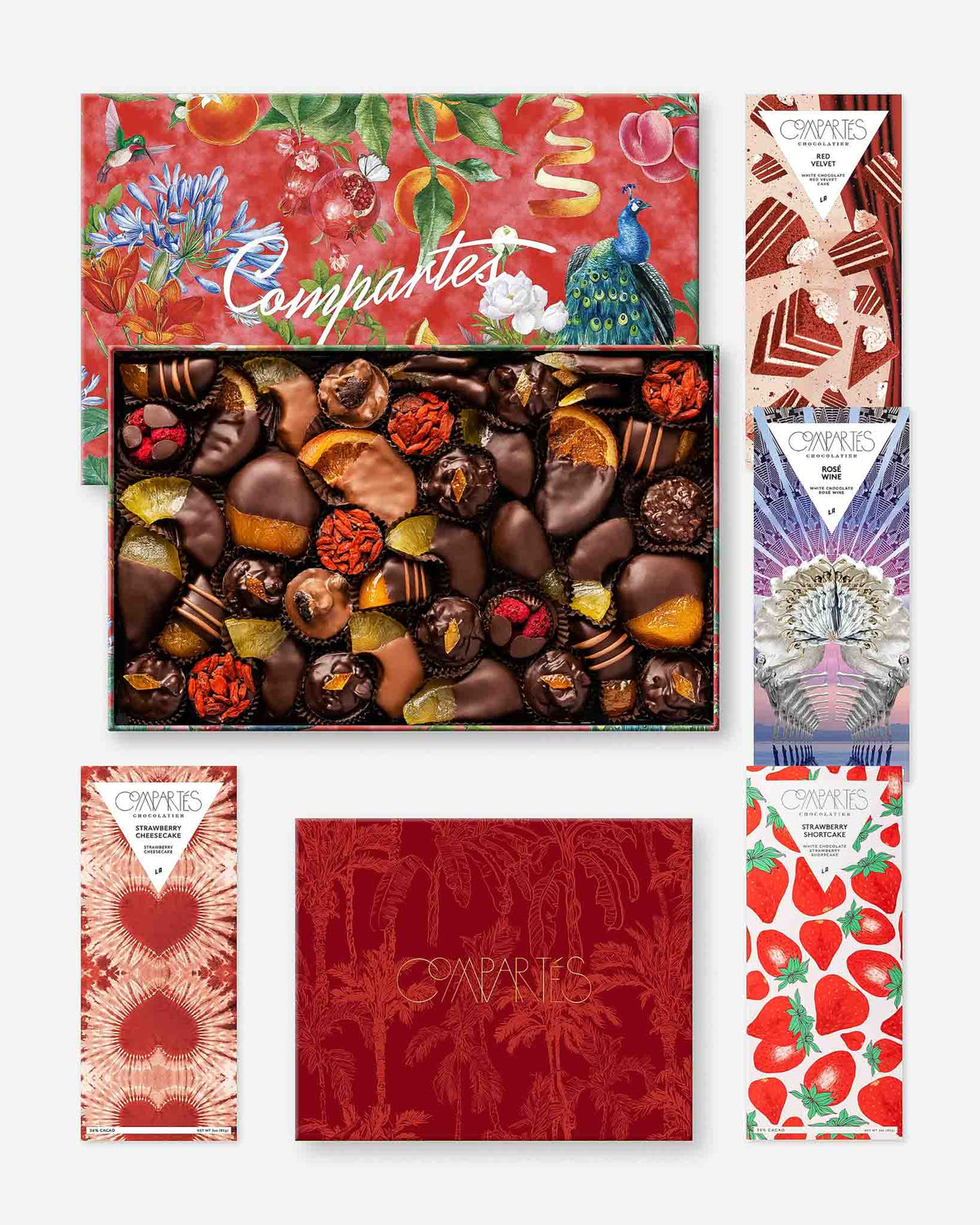 Valentine's Chocolate Gift Collection Red Gift Boxes Los Angeles
