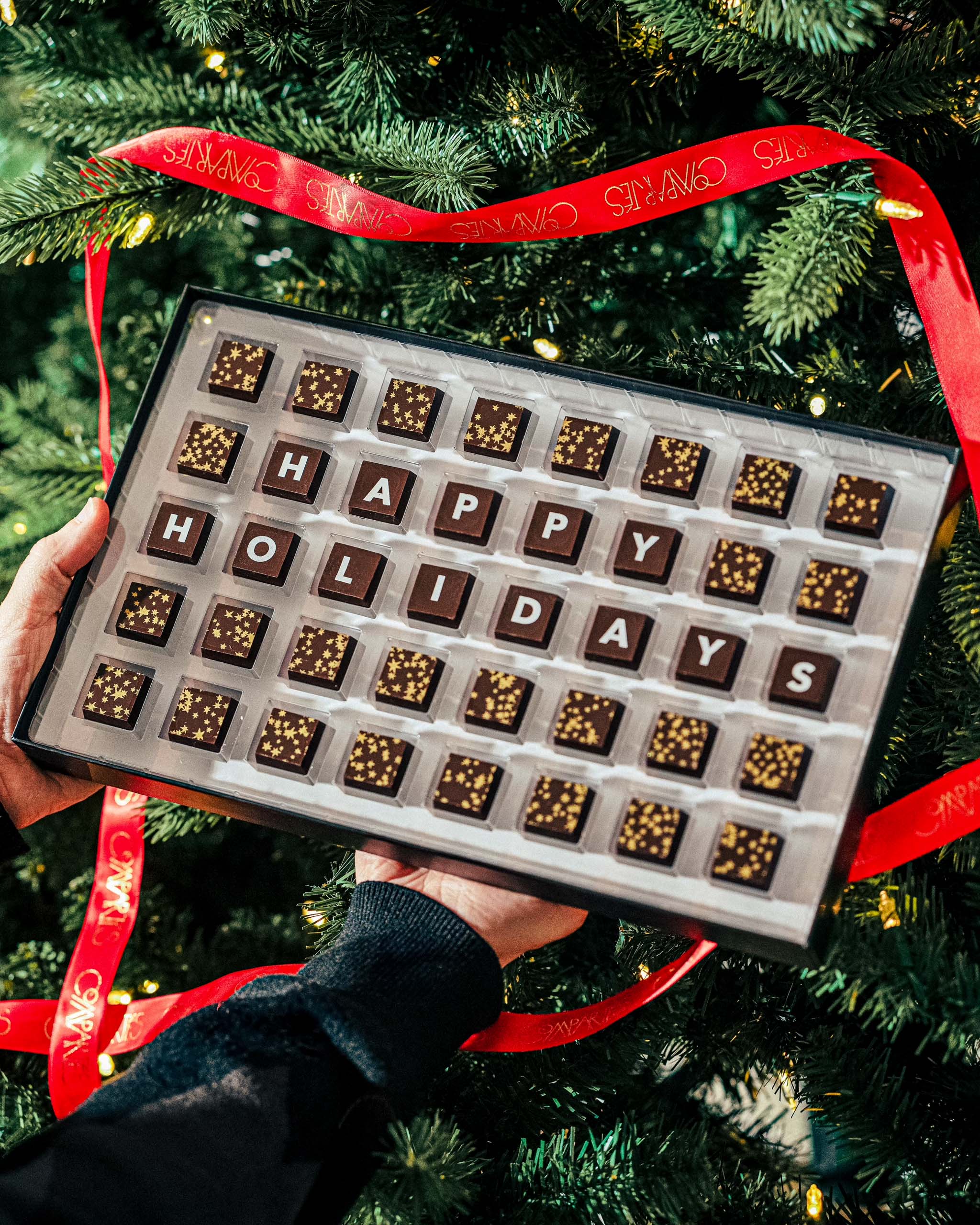 40 Piece Happy Holidays Chocolate Gift Box Assortment