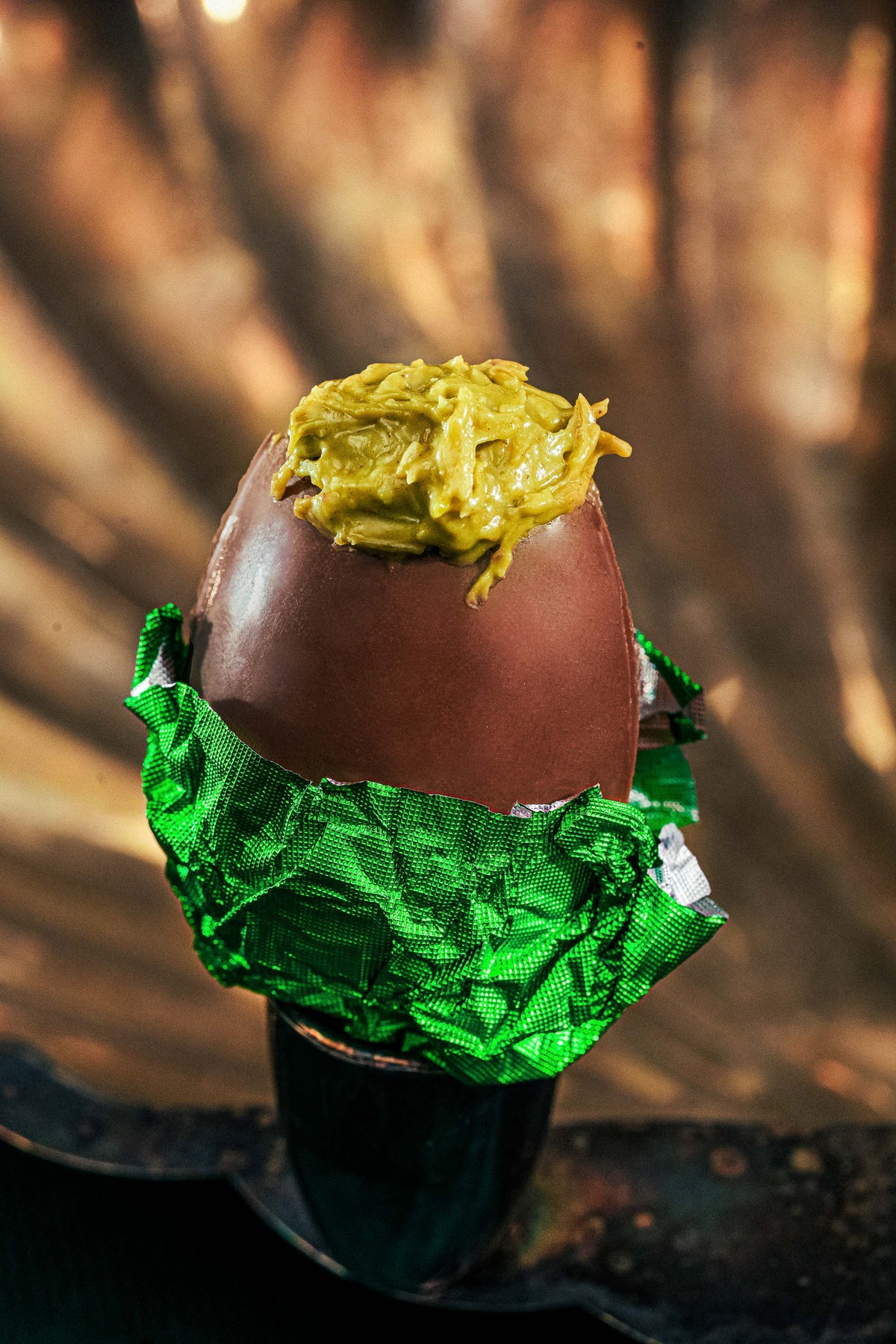 Dubai Pistachio Knafeh Chocolate Eggs