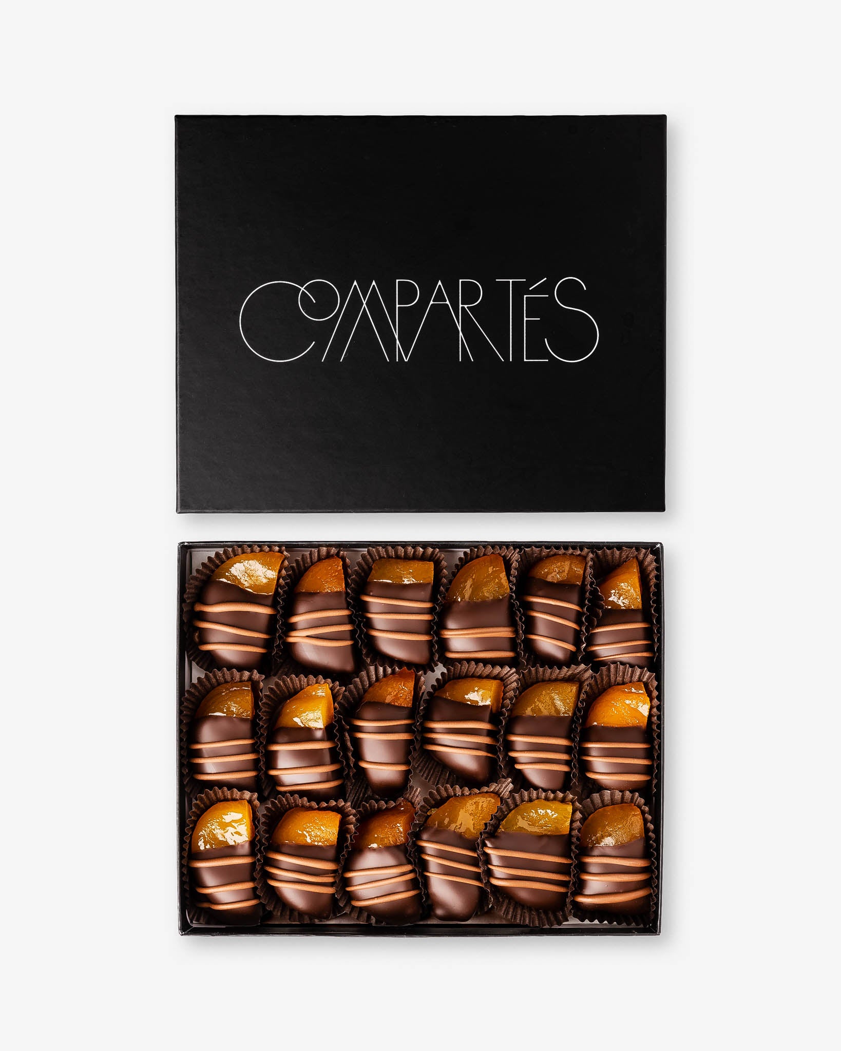 Chocolate Covered Peaches Gift Box - Gourmet Chocolate Gifts Large / Luxe Black | Compartés