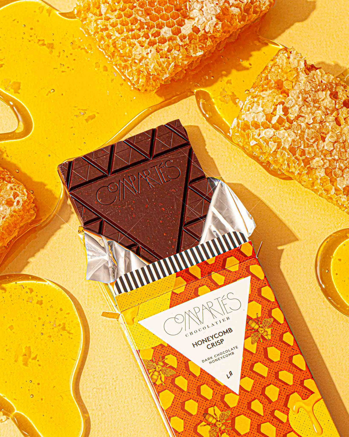 Luxury Dark Chocolate Gift - Honeycomb Crisp Chocolate Bar