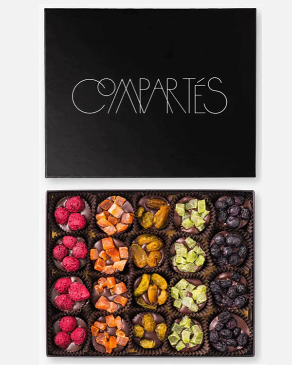 fruit clusters vegan chocolate gift box - Compartés