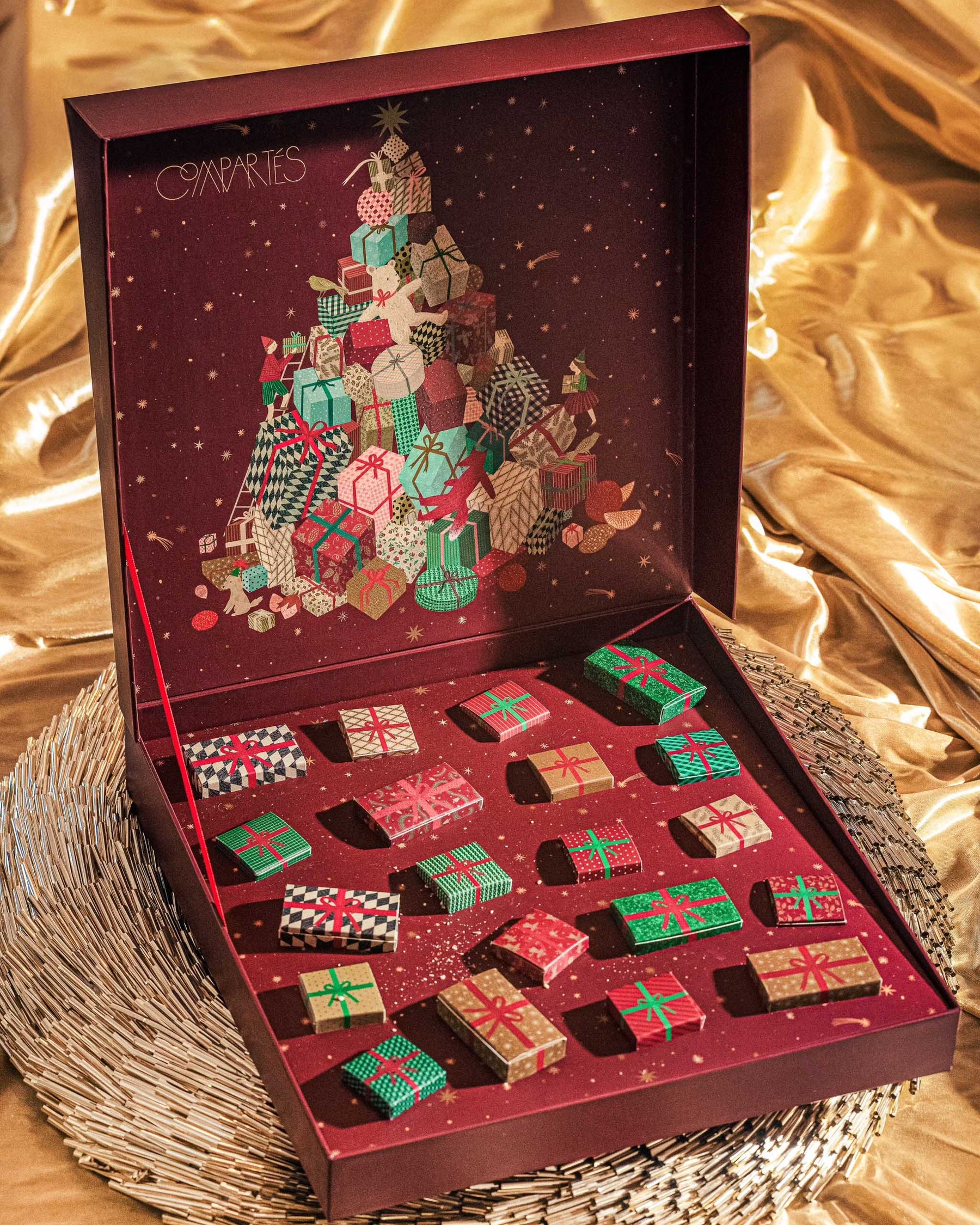 Chocolate Christmas Present Gift Box