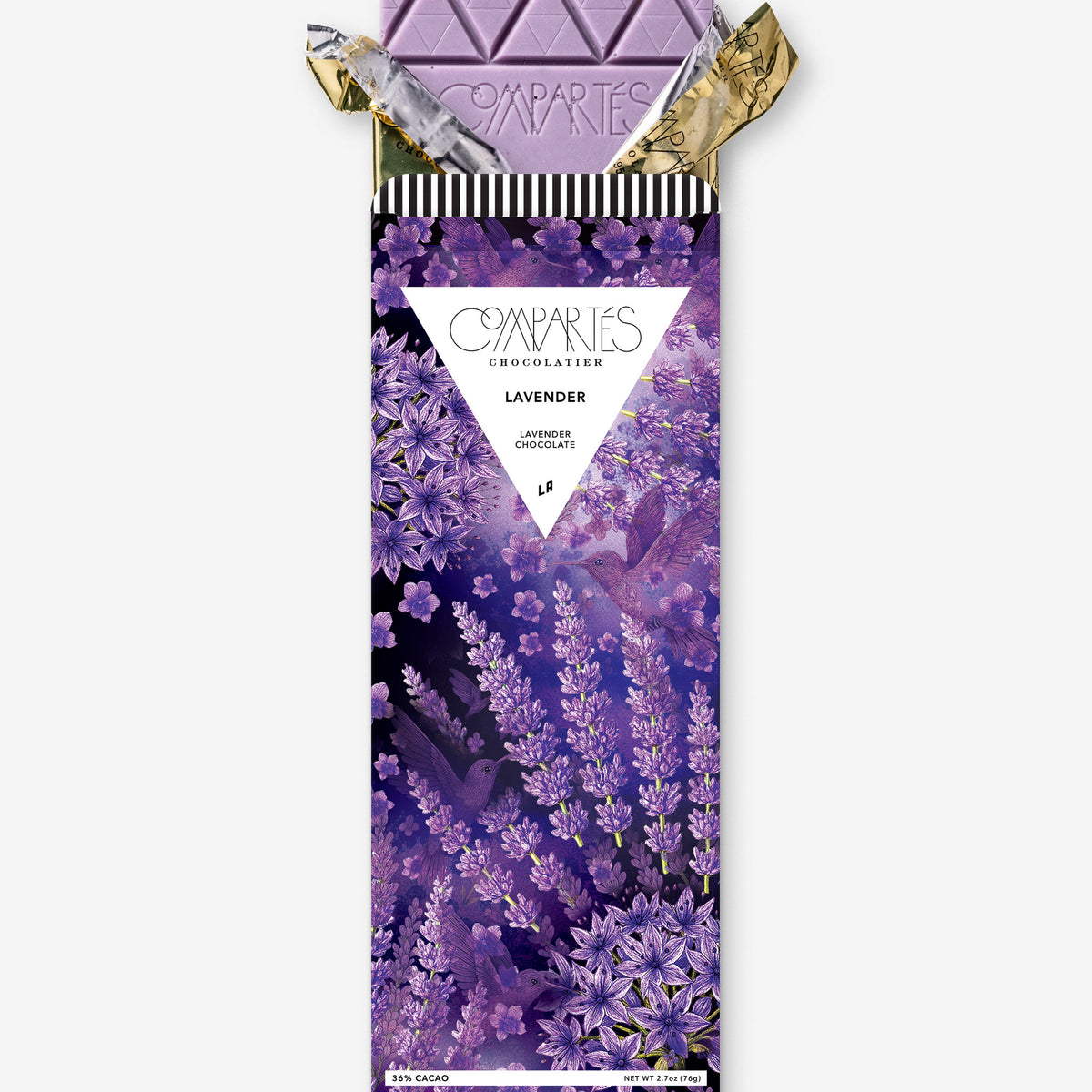 Lavender Chocolate Bar - Gourmet Gift by Compartes