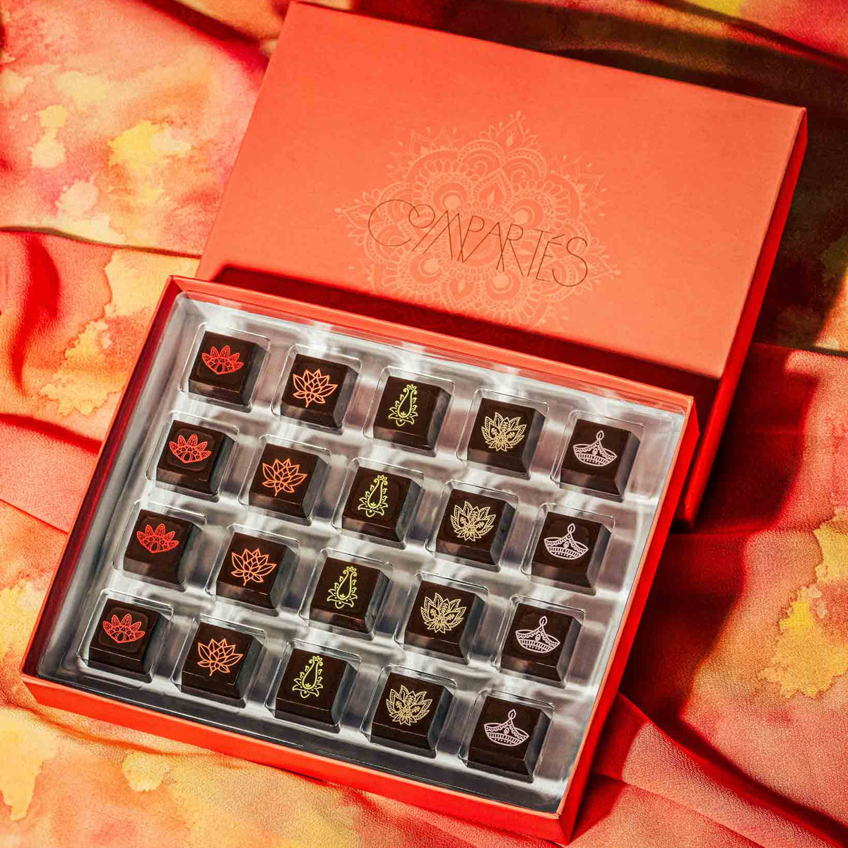 Customize Your Chocolate Box, 12/24/40pc Summer Ribbon Copper Gift Box|  Ethel M Chocolates