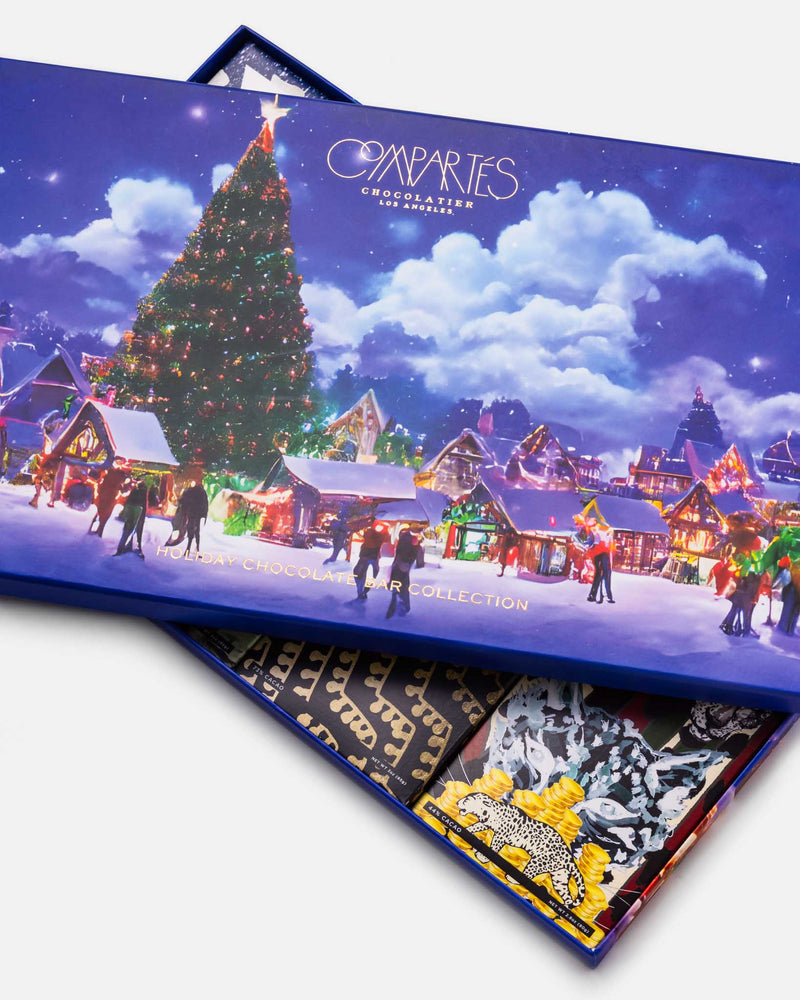 Holiday Chocolate Bars Gift Set Compartes