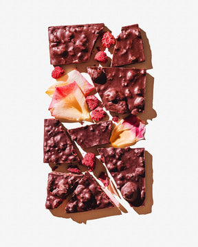 Luxury Dark Chocolate Gift Raspberry Rose Vegan Chocolates Bars Los Angeles California