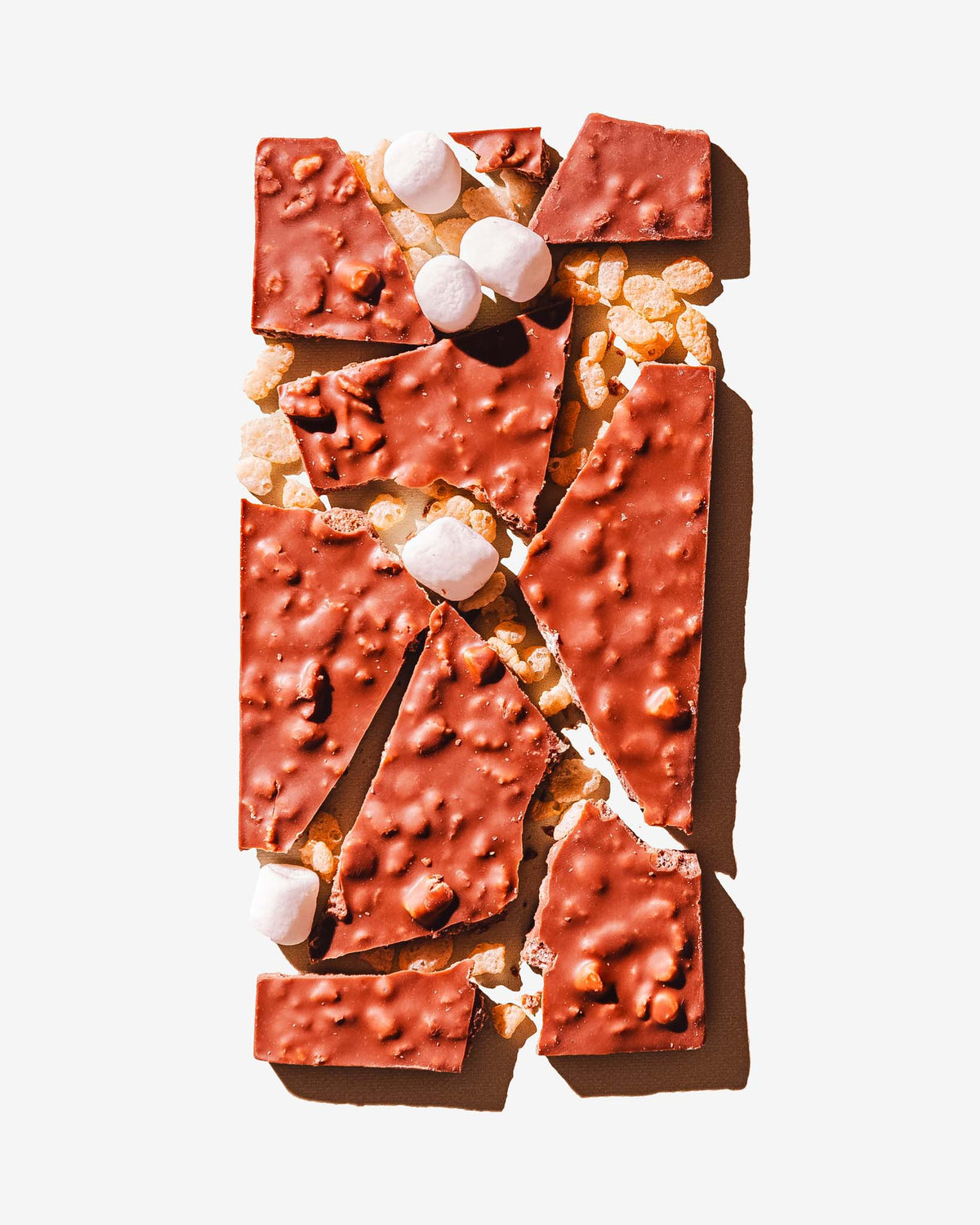 Luxury Milk Chocolate Gifts - Marshmallow Crisp Fancy Chocolate Bar