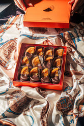 Chocolate Covered Oranges Gift Box - Orange and Gold