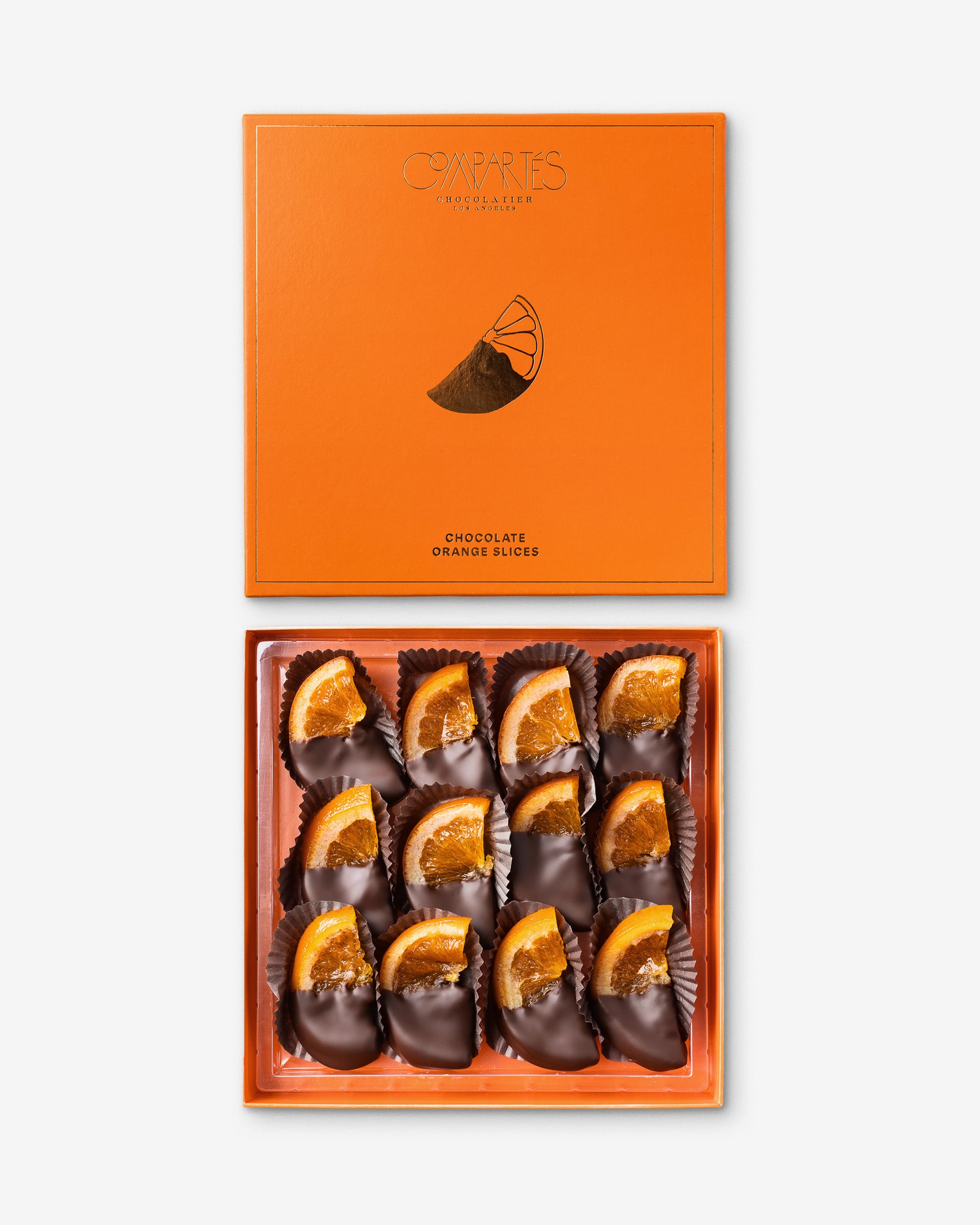 Chocolate Covered Oranges Gift Box - Orange and Gold