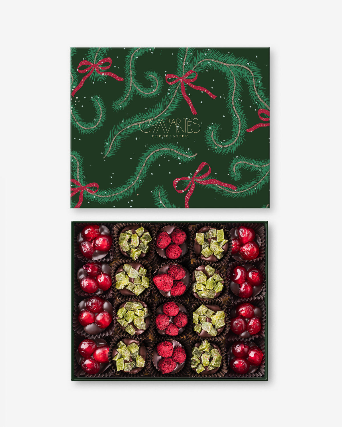 Vegan Holiday Chocolates - Dark Chocolate Cluster Gift Box