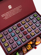 Burgundy Luxury Chocolate Drawer Gift Box - Chocolate & Fruit Selection