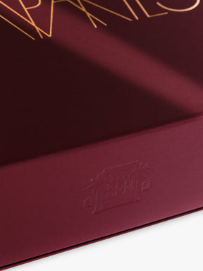 Burgundy Luxury Chocolate Drawer Gift Box - Chocolate & Fruit Selection