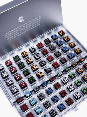 Stunning Silver Holiday Chocolate Drawer Gift Box