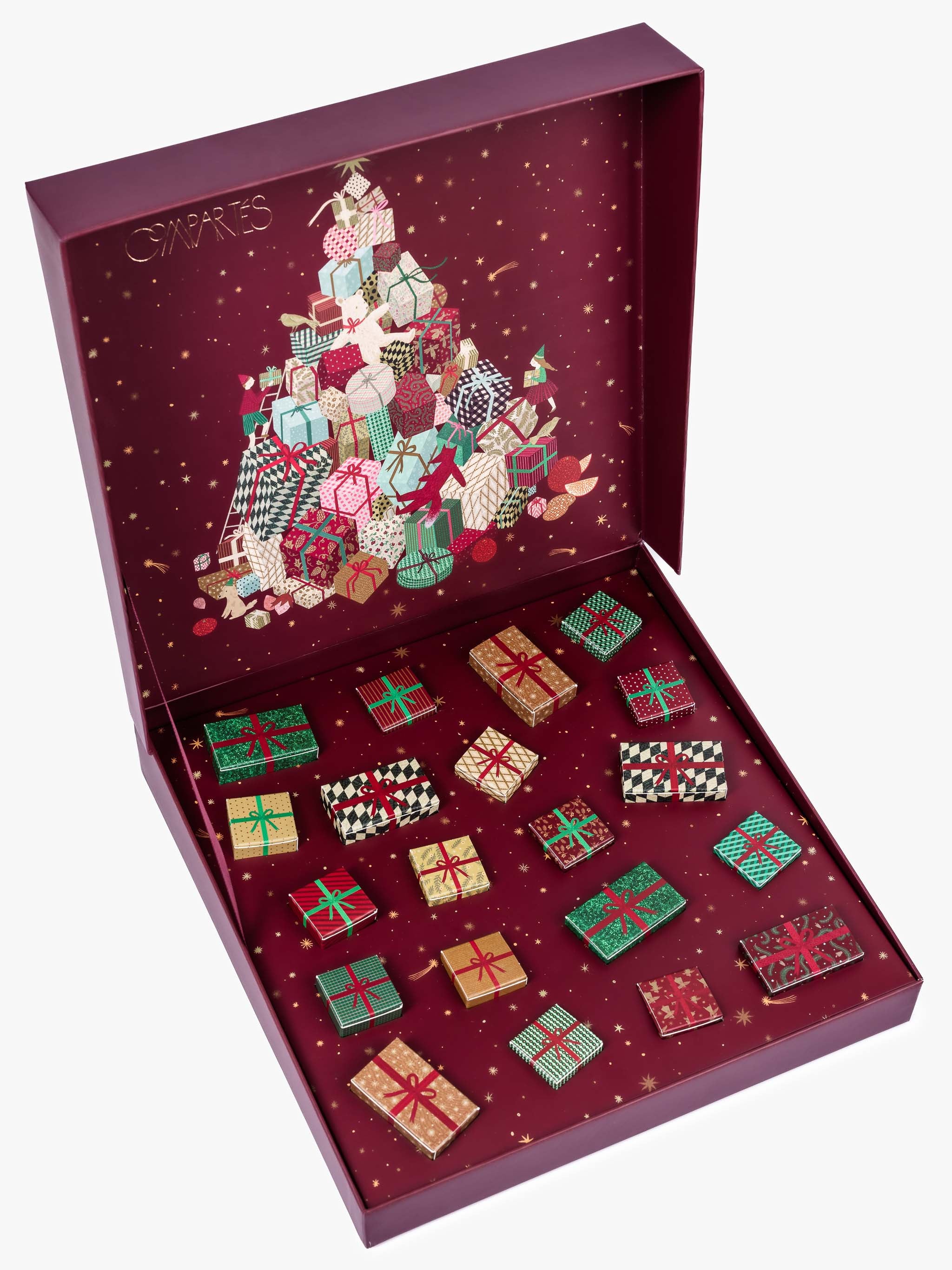 Chocolate Christmas Present Gift Box
