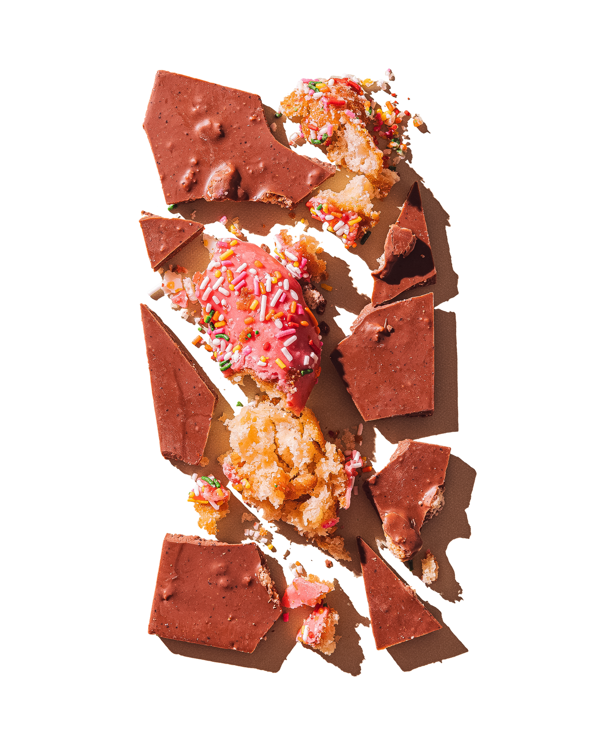 Compartes best donuts and coffee chocolate bar, milk chocolate with a pink frosted donut, chocolate gift
