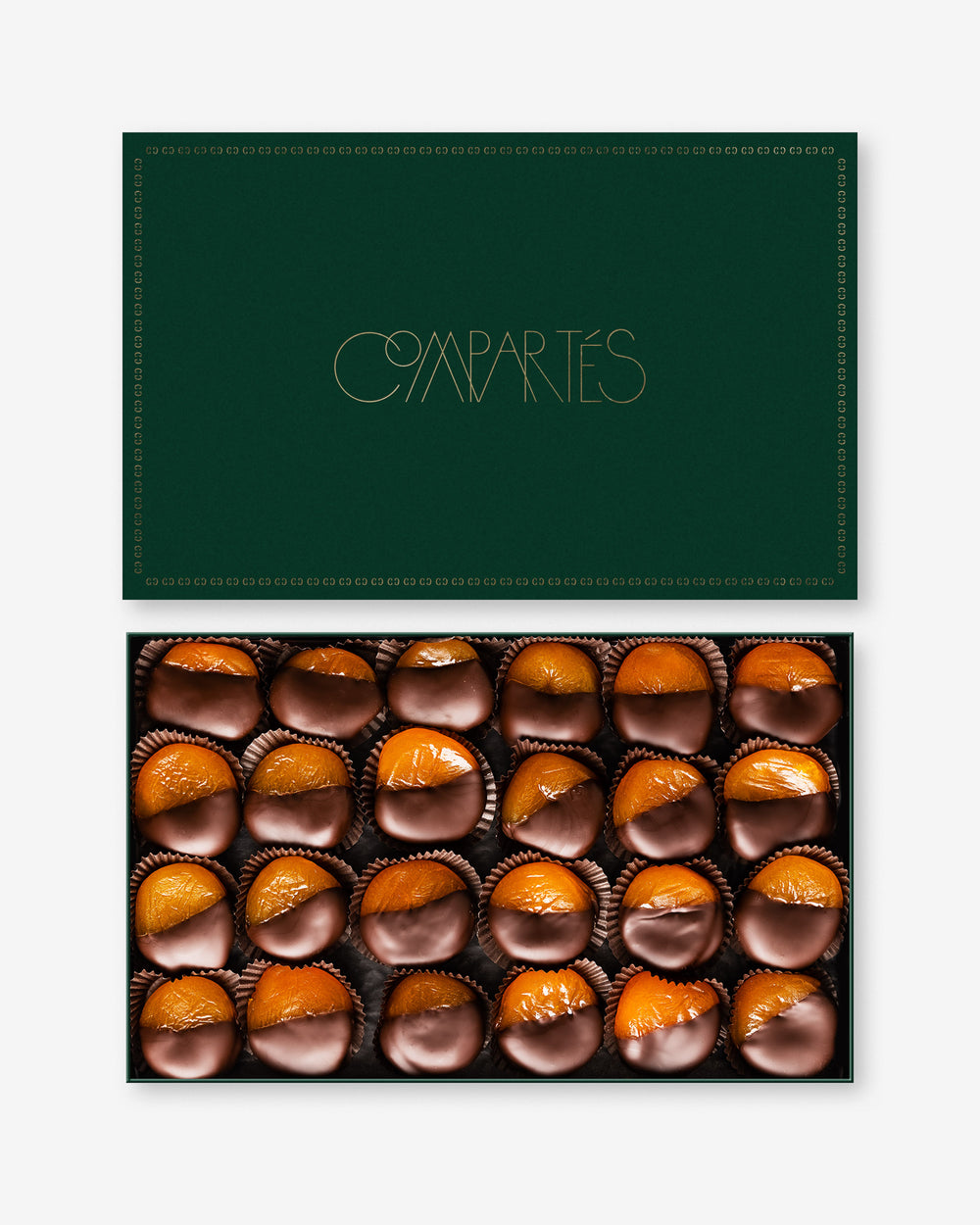 Limited Edition Dark Chocolate Dipped Apricots Compartes