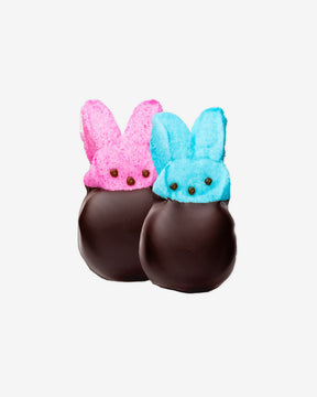 Luxury Dark Chocolate Dipped Peeps - Made in Los Angeles by Compartes Chocolatier