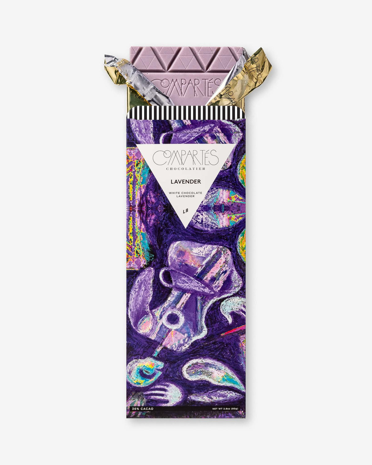 Gourmet Chocolate Bars - Lavender Luxury Chocolate Bar for Gifting