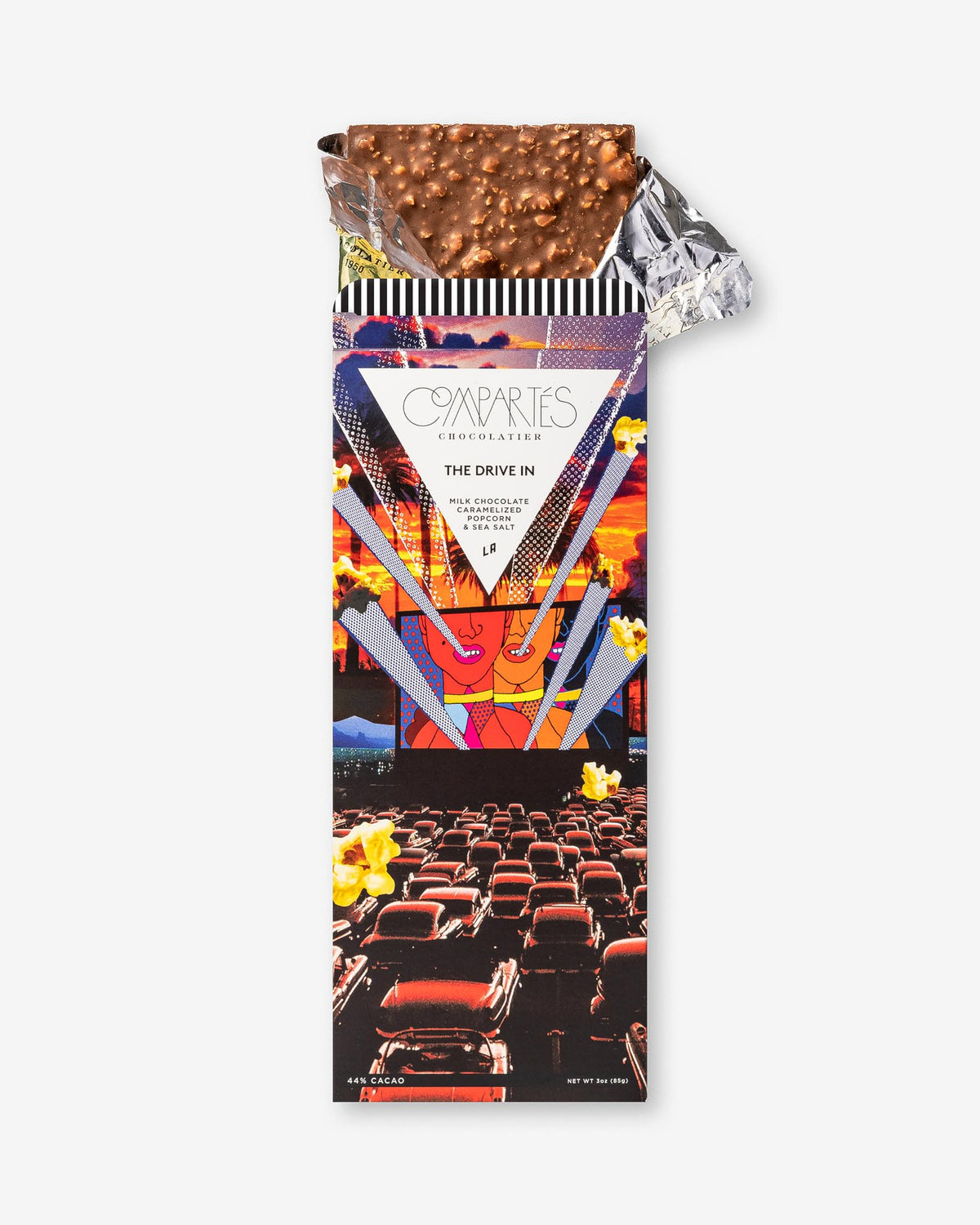 Luxury Chocolate Gift - Premium Milk Chocolate Bar with Caramel Popcorn