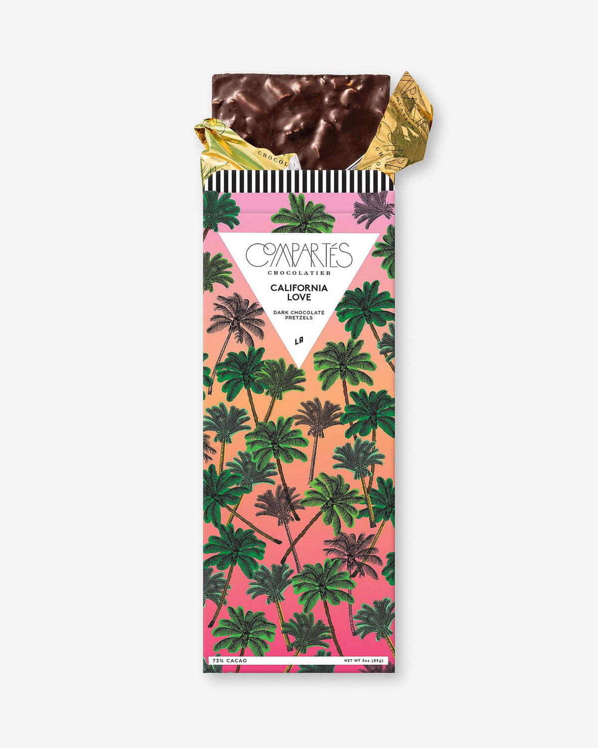 Compartes Gourmet Chocolate Bar - California Love Premium Dark Chocolate Gift