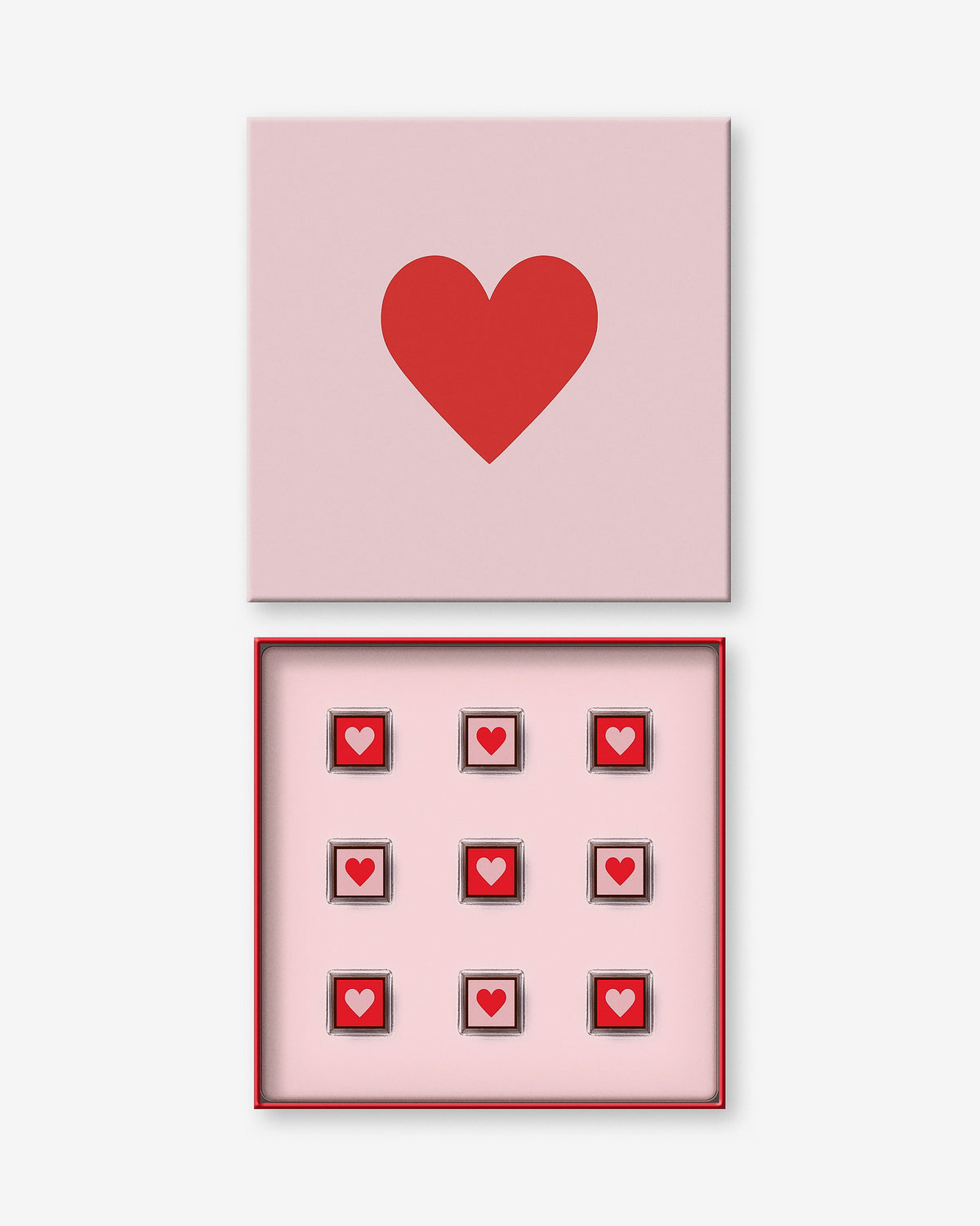 9 Piece Valentine's Chocolate Heart Gift Box