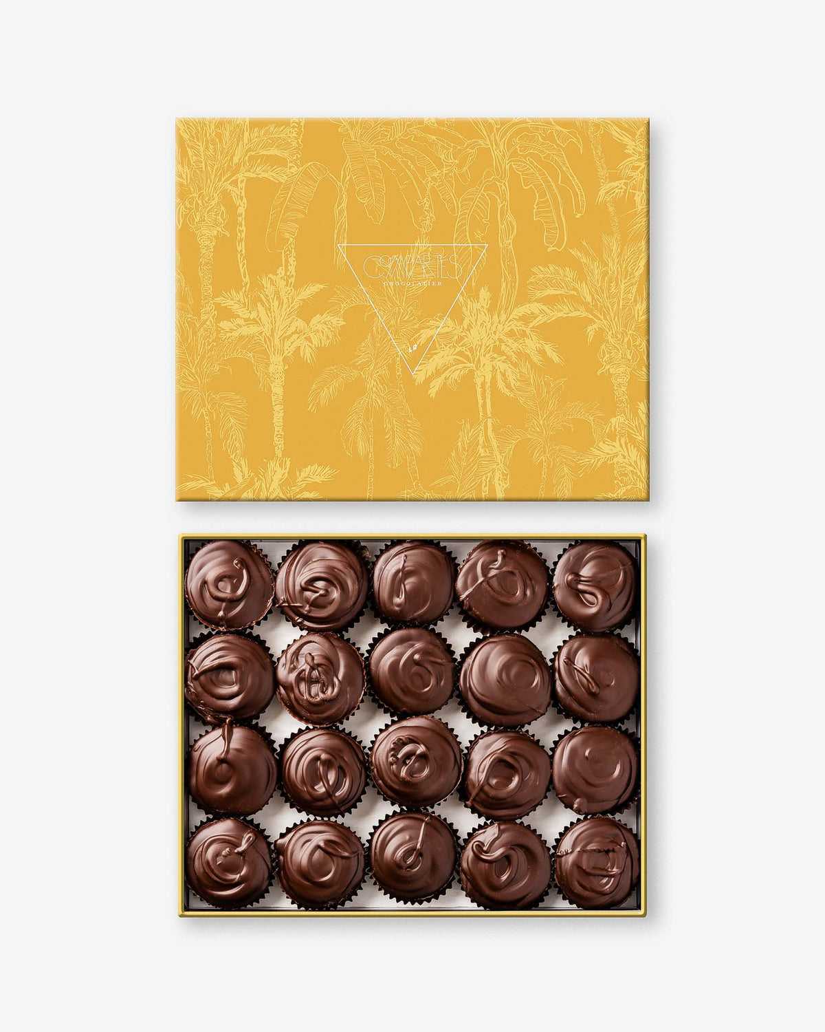 Dark Chocolate Peanut Butter Cups - Yellow Gift Box
