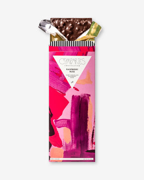 Luxury Chocolate Gift - Raspberry Rose Gourmet Chocolate Bars - Vegan Gluten Free Chocolates