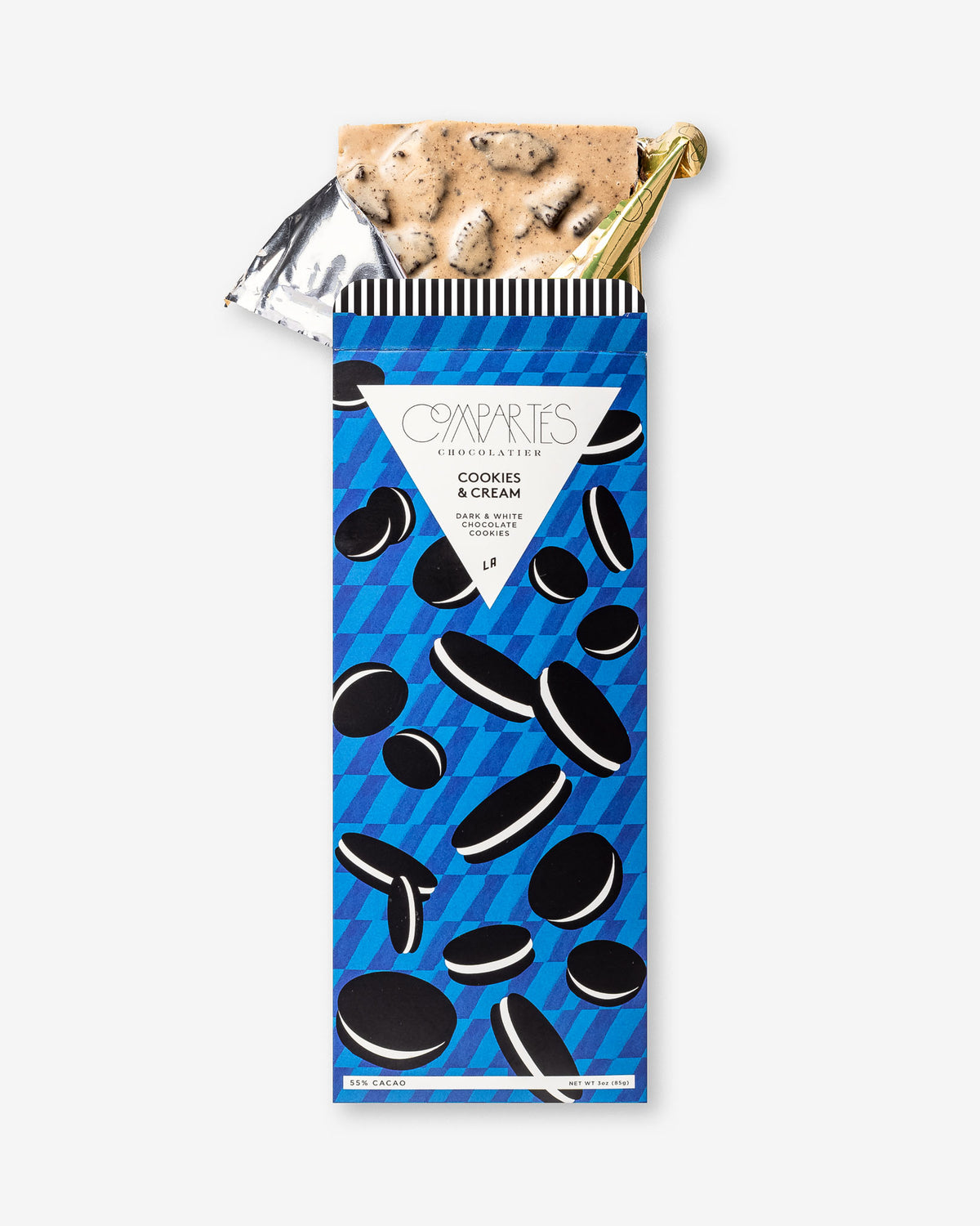 Luxury Chocolate Gifts by Compartes - Cookies & Cream Gourmet Chocolate Bar - Chocolate Oreo Cookies