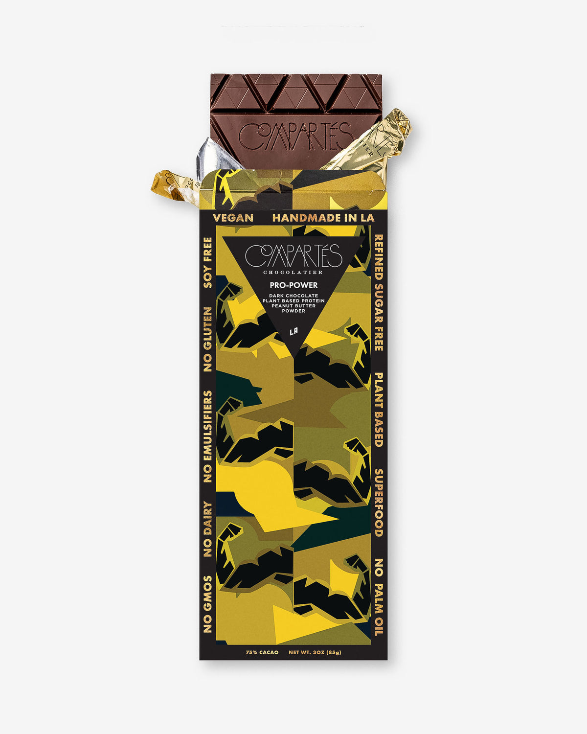 Gourmet Dark Chocolate Gift - Vegan Peanut Butter Protein Luxury Chocolate Bar